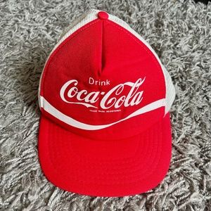 Vintage Drink Coca Cola Mesh Snapback Hat